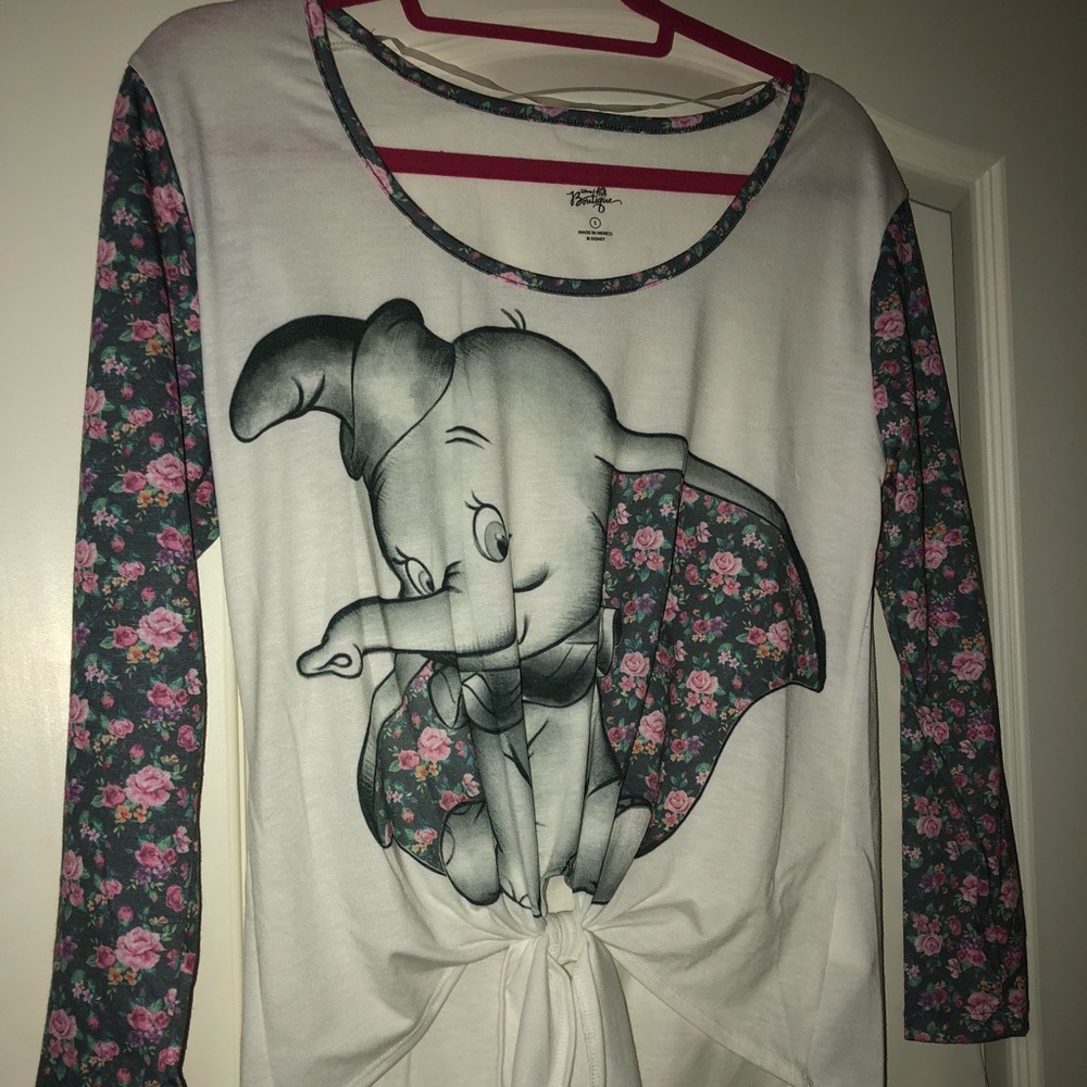 Disney boutique dumbo floral shirt
